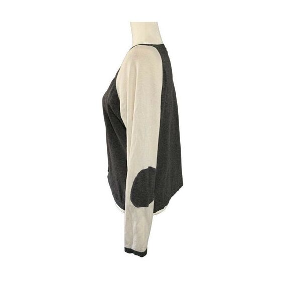 vertigo paris womens gray white long sleeve sweater cardigan medium large - Picture 3 of 9